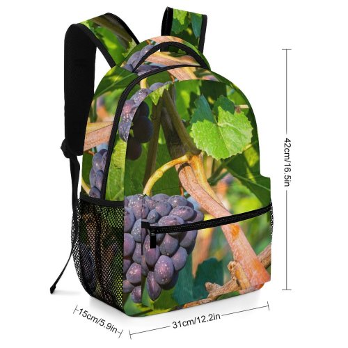 yanfind Children's Backpack Flora Fruits Grapes Plant Produce  Leaf Weiningen Switzerland Annonaceae Tree Stem Preschool Nursery Travel Bag