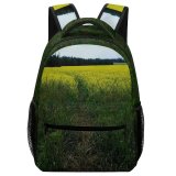 yanfind Children's Backpack Landscape Rural Building Countryside Plant Domain Pasture Farm Pictures Grassland Outdoors Preschool Nursery Travel Bag