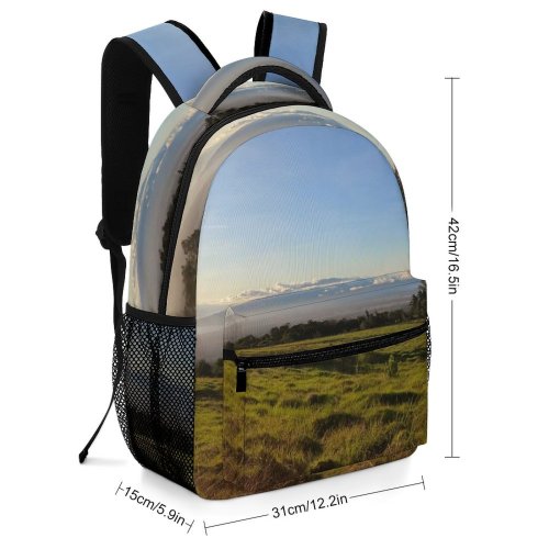 yanfind Children's Backpack Field Grassland Outdoors Countryside Farm Rural Haleakalā National Park Makawao United States Preschool Nursery Travel Bag