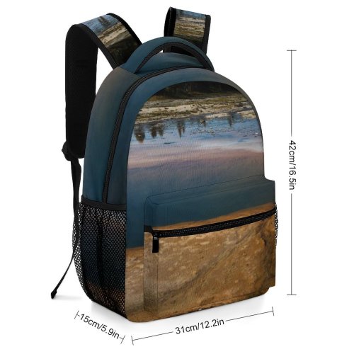 yanfind Children's Backpack Abies Tree States Yellowstone  Plant Fir Free Basin National Outdoors Preschool Nursery Travel Bag