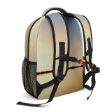 yanfind Children's Backpack Backlit Sunset Landscape Evening Travel Beach  River Silhouetted Outdoors Lake Reflection Preschool Nursery Travel Bag
