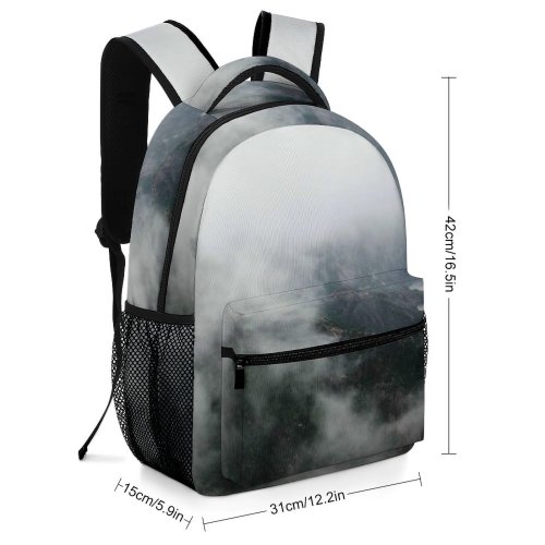 yanfind Children's Backpack Fog Grey Huangshan China Mist Outdoors Cloud  Forest Frog Top Chinese Preschool Nursery Travel Bag