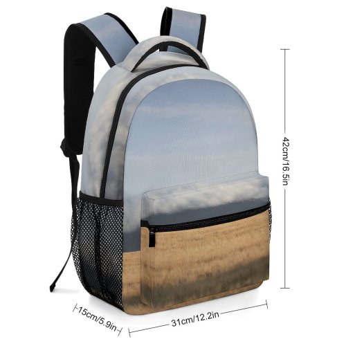 yanfind Children's Backpack Field Plant Grassland Outdoors Grass Spain Countryside Landscape Land Vegetation Slope Grain Preschool Nursery Travel Bag