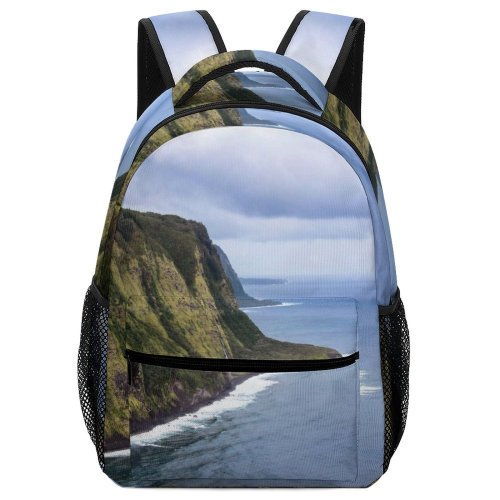 yanfind Children's Backpack Cliff Outdoors Promontory Grey Preschool Nursery Travel Bag