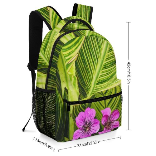 yanfind Children's Backpack Flower Stenton  Philadelphia  Usa United States Flora Plant Purple Leaf Preschool Nursery Travel Bag