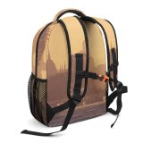 yanfind Children's Backpack Grey Architecture Building Spire Steeple  Budapest Boat Transportation Vehicle Fog Dome Preschool Nursery Travel Bag