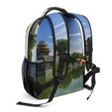 yanfind Children's Backpack Forbidden Tourist City Historical Landscape Destination Daylight Travel Building River Outdoors Preschool Nursery Travel Bag
