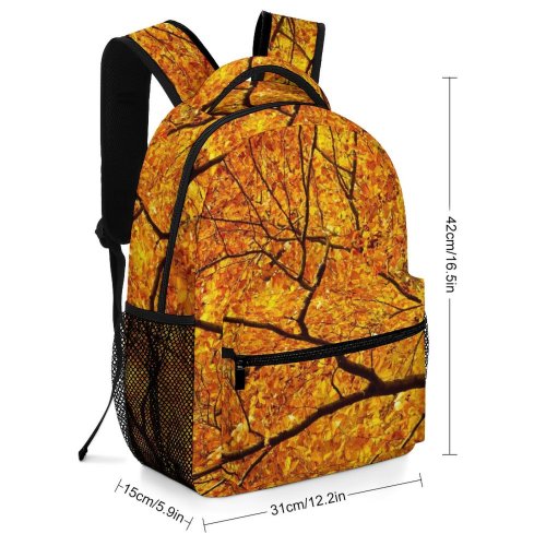 yanfind Children's Backpack Branching Plant Branch Pictures Tree Fractal Free Vegetation Leaves Backlight Maple Preschool Nursery Travel Bag
