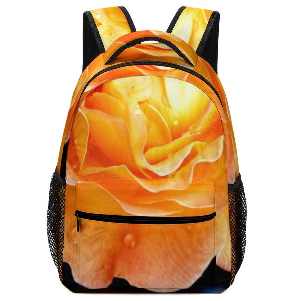 yanfind Children's Backpack Flower Rose  Flora Plant Light Waterdrop Bloom Public Domain Preschool Nursery Travel Bag