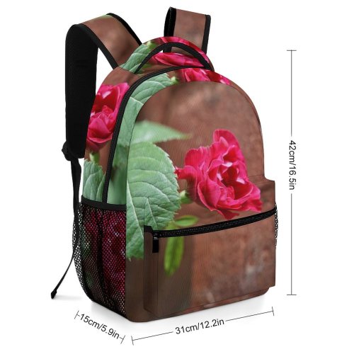 yanfind Children's Backpack  Flower Plant Rose Estonia Geranium Tallinn Plants Floral Details Preschool Nursery Travel Bag