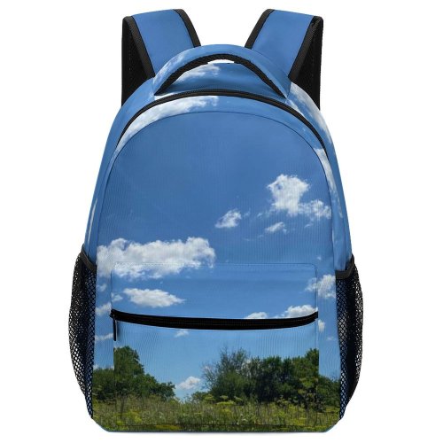 yanfind Children's Backpack Field Grassland Outdoors Countryside Farm Meadow Rural Wilmington United States Azure Sky Preschool Nursery Travel Bag