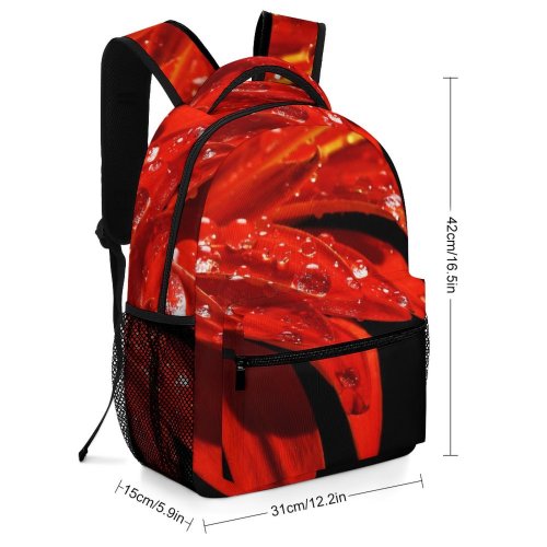 yanfind Children's Backpack Freshness Focus Vibrant Dew Beautiful Plant Femininity Light Macro Droplets Preschool Nursery Travel Bag