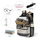 yanfind Children's Backpack Cottage Village Barrack Hut Mountains Mountainous Landforms Range Alps Building Rock Preschool Nursery Travel Bag