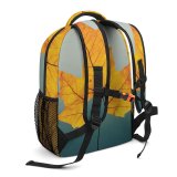 yanfind Children's Backpack Autumn Leaf Maple Outdoors Light Fall Leaves Preschool Nursery Travel Bag