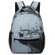 yanfind Children's Backpack Frozen Winter Fog Coast Rural Silent Season Scenery Coastline Country Landscape Marine Preschool Nursery Travel Bag