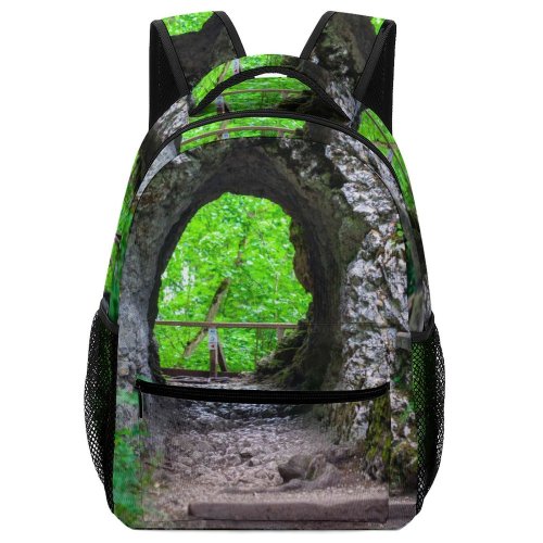 yanfind Children's Backpack Garden Arbour Outdoors Path Inzigkofen Sigmaringen Deutschland Plant Slate Tunnel Breaktrough Corridor Preschool Nursery Travel Bag