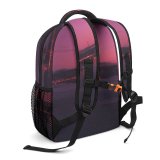 yanfind Children's Backpack Golden Dark Gate Lights Francisco Landscape Evening Infrastructure Transportation Horizon Preschool Nursery Travel Bag