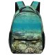 yanfind Children's Backpack Fish Sea Reef Underwater Coral Marine Biology Natural Organism Preschool Nursery Travel Bag