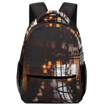 yanfind Children's Backpack Elegant Detail Dark Metal Design Decor Illuminate Lamp Grating Cage Cozy Nobody Preschool Nursery Travel Bag