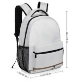 yanfind Children's Backpack Minimalist Backdrop Coast Birds Bird Sky Beach Grayness Solitude Railing Cloudy Preschool Nursery Travel Bag
