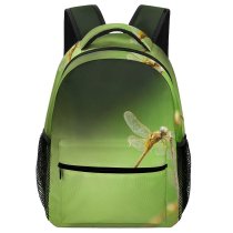 yanfind Children's Backpack Greenery Fly Big Bug Insect Dragonflies Damseflies Macro Invertebrate Damselfly Preschool Nursery Travel Bag