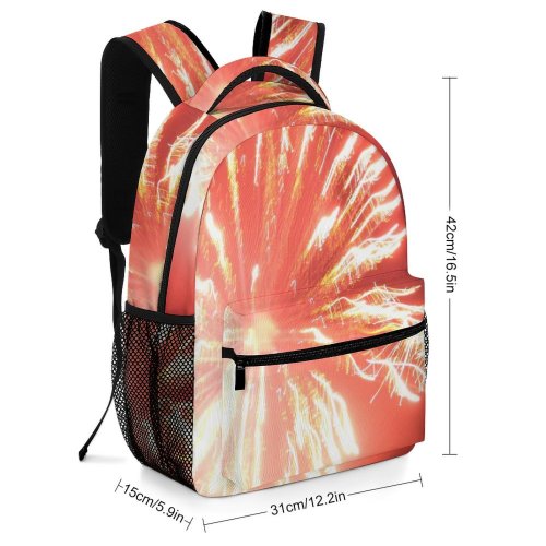 yanfind Children's Backpack Fireworks Explosion Independence Summer Diwali Festival Midnight Event Year's Eve Year Fte Preschool Nursery Travel Bag