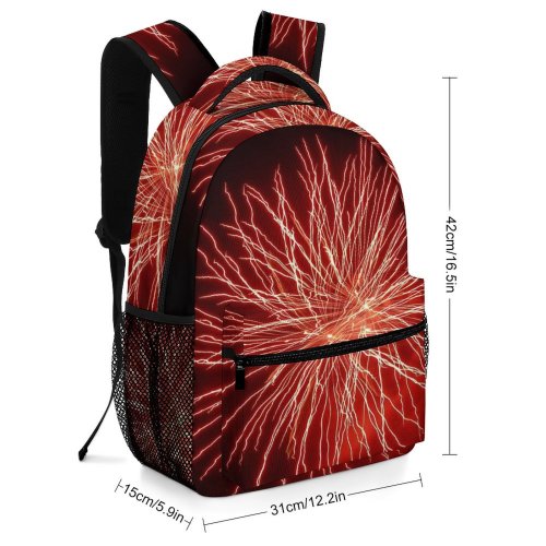 yanfind Children's Backpack Fireworks Year Explosion Events Party Midnight Darkness Diwali Festival Light Preschool Nursery Travel Bag