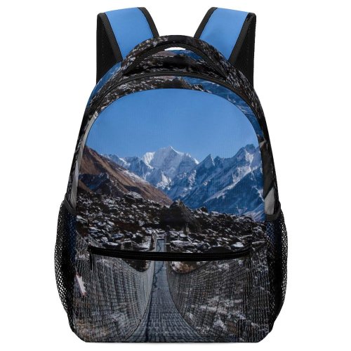 yanfind Children's Backpack Building  Rope Suspension  Landscape  Stone Hills Outdoors Preschool Nursery Travel Bag