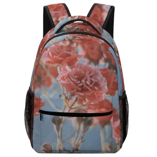 yanfind Children's Backpack Flower  Geranium Plant Rose Light Rainbow Sky Pastel Summer Outdoors Petal Preschool Nursery Travel Bag