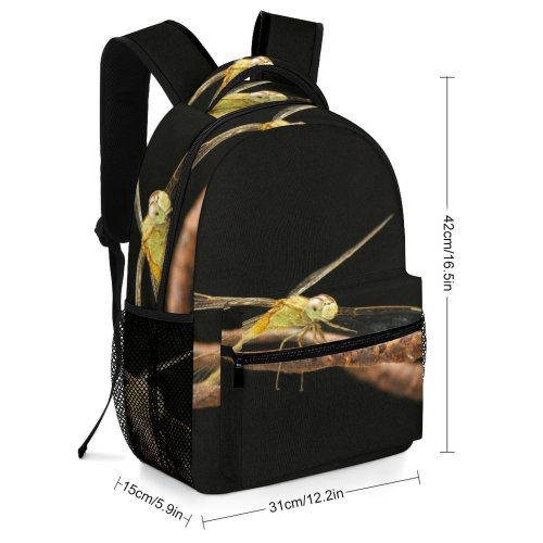 yanfind Children's Backpack Fly Bug Big Dark Wing Creature Insect Invertebrate Dragonflies Damseflies Preschool Nursery Travel Bag