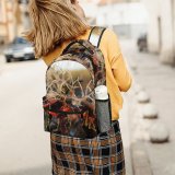 yanfind Children's Backpack Fishing Tackle Reel Hooks Seaweed Rod Girl Macro Plant Leaf Branch Botany Preschool Nursery Travel Bag