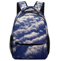 yanfind Children's Backpack Clouds Skies Sky Cloud Fluffy Texture Plane Peaceful Calm Airplane Vapour Preschool Nursery Travel Bag