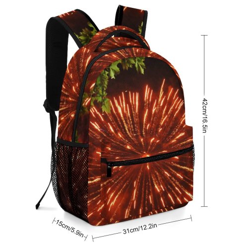 yanfind Children's Backpack Feria Sevilla Plaza Fireworks Diwali Midnight Festival Fte Darkness Night Year's Eve Preschool Nursery Travel Bag