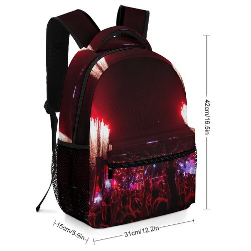 yanfind Children's Backpack Entertainment Time Performance Lights Fireworks Evening Crowd Energy Audience Event Musician Show Preschool Nursery Travel Bag