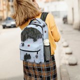yanfind Children's Backpack Abies Pine Plant Creative Dji Pictures Winter Outdoors Snow Tree Fir Preschool Nursery Travel Bag