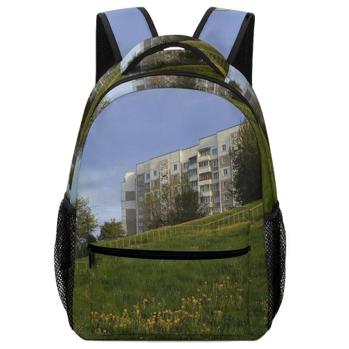 yanfind Children's Backpack Field Grassland Outdoors Countryside Farm Rural Meadow Grass Plant Novopolotsk Беларусь Pasture Preschool Nursery Travel Bag