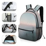 yanfind Children's Backpack Fog Grey Outdoors Mist Sky Lathumse Veerweg  Velp Netherlands Mills Cloud Preschool Nursery Travel Bag
