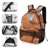 yanfind Children's Backpack Adventure Desert Sand Utah  Arizona Dry Rock Geology Arid Preschool Nursery Travel Bag