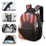 yanfind Children's Backpack Epidemic Illness Corona Pathogen D Prevention Fever Bacteria Hands Danger Sickness Preschool Nursery Travel Bag