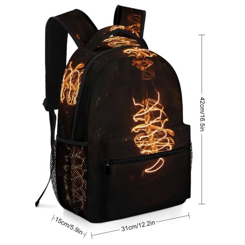 yanfind Children's Backpack Dark Design Illuminated Lamp Lights Insubstantial Science Electricity Energy Light Items Luminescence Preschool Nursery Travel Bag