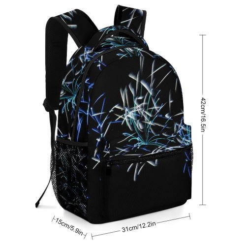 yanfind Children's Backpack Fireworks Night Electric Darkness Fte Organism Midnight Branch Event Preschool Nursery Travel Bag