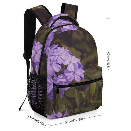 yanfind Children's Backpack Flower Plant  Flora Geranium Violet Venezuela Purple Barquisimeto Petal Leaves Floral Preschool Nursery Travel Bag