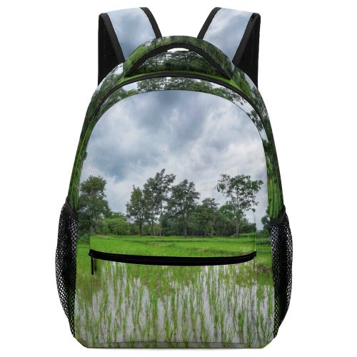 yanfind Children's Backpack Field Grassland Outdoors Countryside Paddy Plant Vegetation Hua  Mueang Nong Bua Preschool Nursery Travel Bag