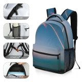 yanfind Children's Backpack  Explode Aerospace Trail  Sky States Launch Station Space Sunset Preschool Nursery Travel Bag