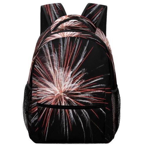 yanfind Children's Backpack Detail Festival Dark Lights Fireworks Explosion Multicolor Bang Blast Eve Year Preschool Nursery Travel Bag