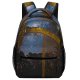 yanfind Children's Backpack Golden Gate Scenery Evening Milky Space Galaxy Scenic Astronomy Idyllic Starry Constellation Preschool Nursery Travel Bag