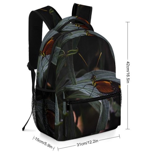 yanfind Children's Backpack Butterfly Insect Invertebrate Monarch Malahide Castle Gardens Condado De Dublin Irlanda Grey Preschool Nursery Travel Bag