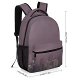 yanfind Children's Backpack Grey Fog Pollution Smog City Urban Storm Art Mnl Street Cityscape Philippines Preschool Nursery Travel Bag
