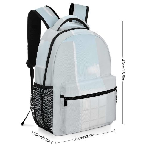 yanfind Children's Backpack Borgloon Belgium Plant Vegetation Outdoors Land Clean Aesthetic Architecture Minimal Shapes Cloud Preschool Nursery Travel Bag