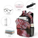 yanfind Children's Backpack Flower Plant  Geranium Rose Peony  Summer Summertime Pastel Petal Purple Preschool Nursery Travel Bag